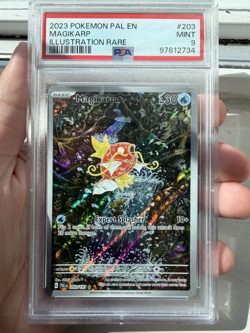 Pokemon Magikarp 203/193 Sv02: Paldea Evolved Special Illustration Rare PSA 9 - Image 3