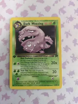 Pokemon TCG Team Rocket - 1st Edition Dark Weezing (31/82) - HP - Image 1