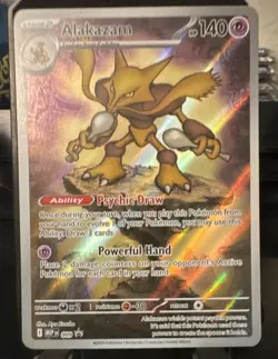 Pokemon TCG ME: Mega Evolution Black Star Promo Alakazam 009 ENG - Image 1