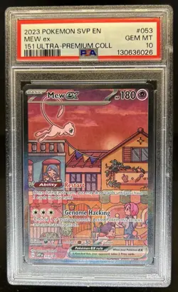 2023-25 Pokemon SV Black Star Promos Mew ex #053 PSA 10 GEM MINT - Image 1