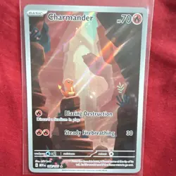 The Pokemon Company Pokemon TCG Charmander 168/165 SV 151 IR Holo Full Art - Image 3