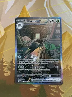 Pokemon SV Twilight Masquerade Sinistcha EX 210/167 NM - Image 1