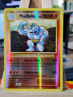 Machoke 58/108 Evolutions Reverse Holo NM Pokemon Tcg - Image 1