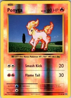Ponyta 19/108 Evolutions Pokemon Reverse Holo Near Mint - Image 1