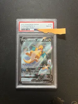 Pokemon TCG 2021 Dragonite V 192/203 Alt Art Evolving Skies-NM-MT(PSA 8 slab) - Image 1