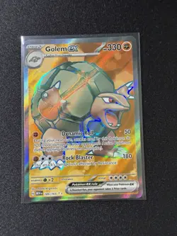 Pokemon TCG Golem EX 189/165 Scarlet & Violet 151 Ultra Rare - Image 1