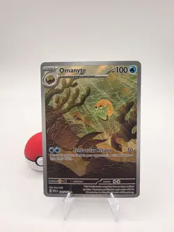 Pokemon TCG Omanyte Illustration Rare- Scarlet and Violet 151, Near Mint - Image 1