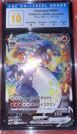 Charizard VMAX #308 CGC Pristine 10 Shiny Star V Pokemon - Image 1