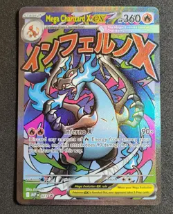 Pokemon Mega Charizard X ex Mega Evolution Promos #023 Full Art NM #F - Image 1
