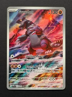 Pokemon Paradox Rift - Groudon Illustration Rare #199/182 - Image 1