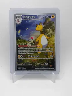 2026 TCG Pokemon Chaos Rising Ampharos 090/086 Illustration Rare IR! - Image 1