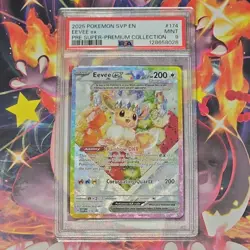 Pokemon Eevee ex PSA 9 SV: Scarlet & Violet Promo Holo 174 English 2025 - Image 1