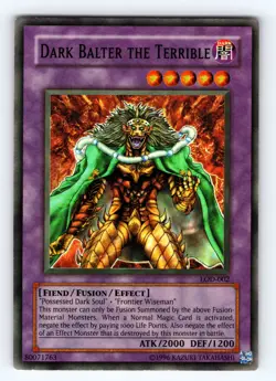 Yugioh Dark Balter the Terrible LOD-002 Super Rare - VLP-NM 💎 - Image 1