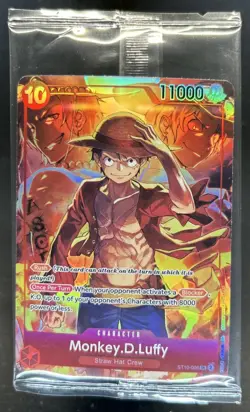 2023 One Piece The Three Captains ST10 Monkey.D.Luffy Super Rare Sealed ST10-006 - Image 1