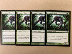 MTG 4x Predatory Sliver # 189 Core Set 2014 M14 Pauper Magic the Gathering x4 LP - Image 1