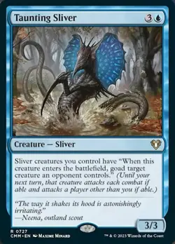 4x Taunting Sliver ~ Near Mint Commander Masters MTG Magic x4 4 UltimateMTG Play - Image 1