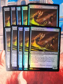 Wurmcoil Larva Foil Modern Horizons 3 Magic Gathering MTG MH3 - Image 2