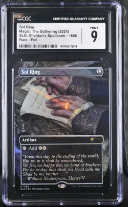 SOL RING Secret Lair Foil Sheldon's Spellbook CGC 9 MTG [Nostalgium] - Image 1