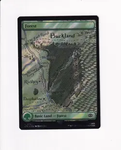 2023 MTG MAGIC THE GATHERING LOTR LORD OF THE RINGS SURGE FOIL FOREST 721 - Image 1