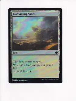 MAGIC THE GATHERING MTG FOUNDATIONS FOIL BLOSSOMING SANDS - Image 1