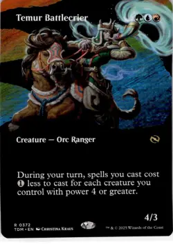 MTG Temur Battlecrier (Borderless) Tarkir: Dragonstorm Rare #372 - Image 1