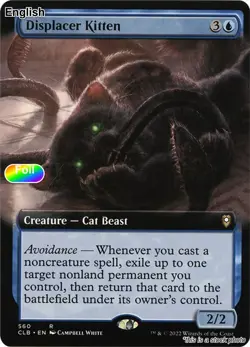 Displacer Kitten (Extended Art) EN [CLB - 560] - LP [Foil] TCG MTG - Image 1