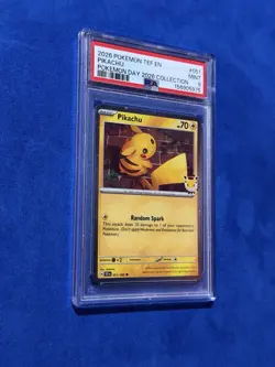 2026 Pokemon Day 30th Anniversary Pikachu 051/162 Promo Card Stamped PSA 9 - Image 3