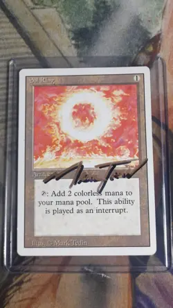Sol Ring - Shadow Signed - Revised - MTG - Image 1