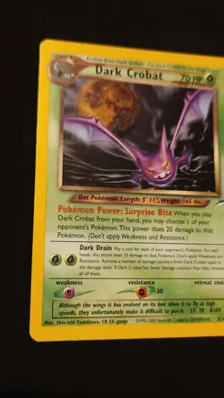 Pokemon Dark Crobat 2/105 Neo Destiny Holo Rare Stage 2 70 HP Unlimited English - Image 2