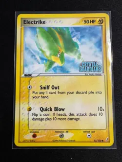Pokemon TCGM Electrike 52/100 Reverse Holo Stamped 2006 EX Crystal Guardian NM - Image 1