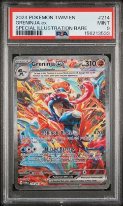 Greninja ex SIR Special Illustration Rare PSA 9 Mint Pokemon Twilight Masquerade - Image 1