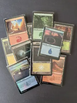 100x Foil Magic the Gathering Basic Lands, 20 of Each Land, 100 Pack of MTG Land - Image 2