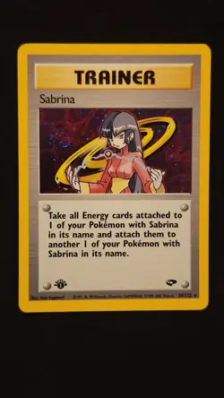 Sabrina 20/132 1st Edition Gym Challenge Holo Rare Pokemon TCG - Image 1