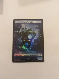 Hero (0008) Robot Warrior (0012) *FOIL* Double-Sided Token Final Fantasy NM - Image 2