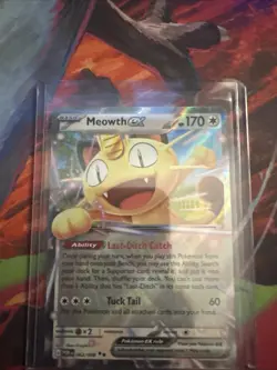 Meowth ex 062/088 Double Rare Perfect Order Pokemon Near Mint - Image 1