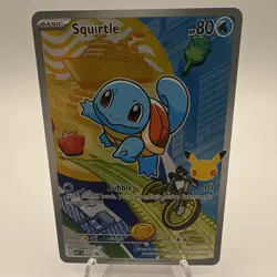 First Partner Illustration Squirtle Promo Full Art Holo 037 Pokemon TCG - Image 1