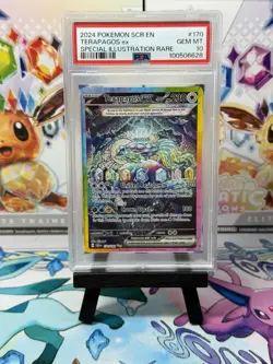 Pokemon TCG Terapagos ex 170/142 Special Illustration Rare Stellar Crown PSA 10 - Image 1