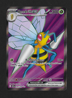 Beedrill ex 98/86 Full Art Double Ultra Rare Pokemon Chaos Rising ME04 NM - Image 1