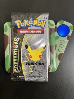 9.7g HEAVY Pokemon 25th Anniversary Celebrations Booster Pack Sealed from 2021 - Image 1
