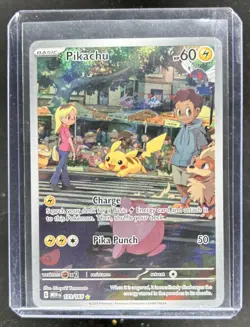 2023 Pokemon SV 151 Pikachu Illustration Rare #173/165 - Image 1