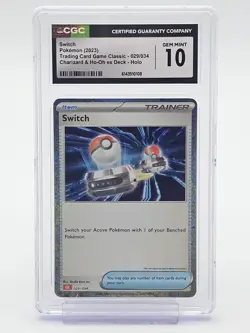 SWITCH 2023 POKEMON TCG CLASSIC HOLO #029/034 CHARIZARD HO-OH DECK CGC 10 - Image 1
