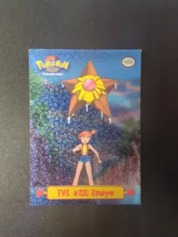 Staryu TV5 #120 TEXTURED Holo Foil 1999 Pokemon Topps TV Edition Puzzle MP - Image 1