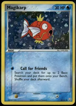 Pokemon TCG Magikarp Reverse Holo 65/109 ex Team Rocket Returns 2004 NM SWIRL 💫 - Image 1