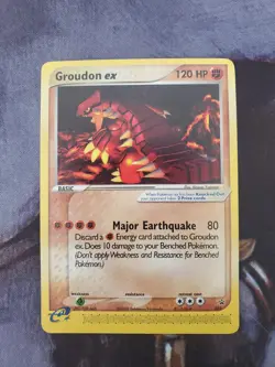 1x Pokemon Groundon-EX Non-Holo, Nintendo Power - Black Star Promo #002 LP - Image 1