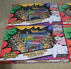 Pokemon TCG Ascended Heroes Premium Poster Collection 4 Box Lot Lucario & Gardev - Image 3