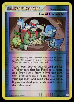 Pokemon Card - Fossil Excavator Majestic Dawn 82/100 Reverse Holo Uncommon - Image 1