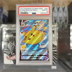 PSA 10 - 2021 Pokemon Celebrations, Flying Pikachu VMAX, Full Art - Image 1