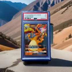 Charizard GX PSA 3 HOLO RARE Sun & Moon Hidden Fates 9/68 Pokemon Card TCG - Image 1