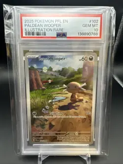 PSA 10 PALDEAN WOOPER 102/094 ILLUSTRATION RARE PHANTASMAL FLAMES POKEMON 😍 - Image 1