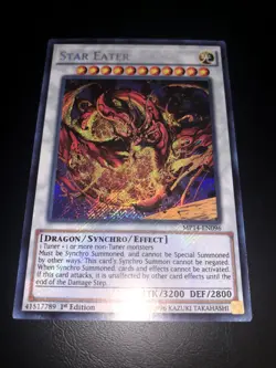 YUGIOH! STAR EATER MP14-EN096 SECRET RARE 1ST EDITION - Image 1